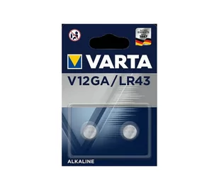 Varta 4278101402 - 2 szt. Bateria alkaliczna guzikowa ELECTRONICS V12GA 1,5V - Baterie i akcesoria - miniaturka - grafika 1