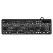 Klawiatury - Connect IT FOR HEALTH LargeFont, CZ/SK layout (CKB-7100-CS) Czarna - miniaturka - grafika 1