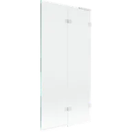Parawany nawannowe - Mexen Lunar L parawan nawannowy 2-skrzydłowy prawy 90 x 150 cm, transparent, biały - 897L-090-100-20-00-P - miniaturka - grafika 1