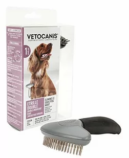 Vetocanis Doppel-Striegel Für Hunde, 18 Zähne - Suplementy i witaminy dla psów - miniaturka - grafika 1