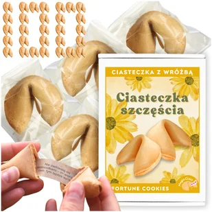 Chińskie Ciasteczka Szczęścia z Wróżbą dla Gości Ciastko Magia Losu 100 szt - Pieczywo chrupkie - miniaturka - grafika 1
