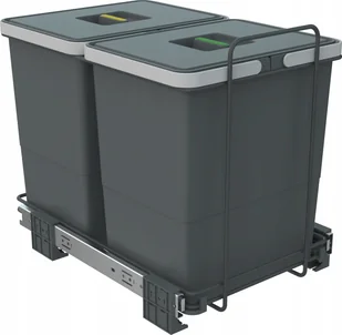 Sortownik na śmieci Ecofil PF01 34B2 2 kosze Elletipi do szafki 40 cm - Kosze na śmieci - miniaturka - grafika 1