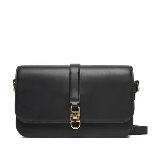 Torebka Tommy Hilfiger Th Libre Flap Crossover AW0AW17723 Czarny - Torebki damskie - miniaturka - grafika 1