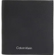 Portfele - Calvin Klein Męskie Must Trifold 6CC W/Portfele na monety, Ck Black Pique, jeden rozmiar, Ck Czarna Pika, Rozmiar Uniwersalny - miniaturka - grafika 1