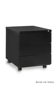 Szafy biurowe - Unique Kontener biurowy 424-B czarny 424-B - miniaturka - grafika 1