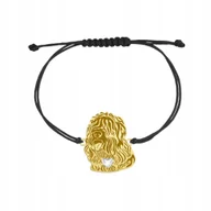 Bransoletki - Bransoletka Złota Czarny Terier Rosyjski 925 Biżuteria Prezent GRAWER - miniaturka - grafika 1