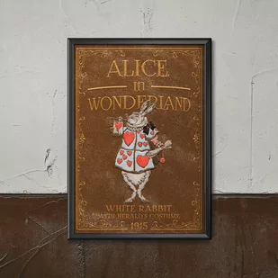 Plakat Alicja w Krainie Czarów Biały Królik w przebraniu Heralda - Plakaty - miniaturka - grafika 1
