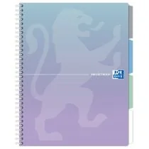 Kołozeszyt Oxford Projectbook A4 Mix Pastelowy kratka 80 kartek - Zeszyty szkolne - miniaturka - grafika 1