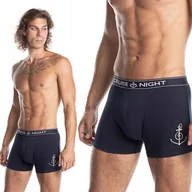 Majtki męskie - LAMA M-983 bokserki męskie bawełniane dopasowane szorty - L - miniaturka - grafika 1