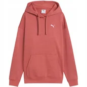 Bluzy damskie - Bluza damska Puma ESS Relaxed Hoodie FL czerwona 684976 60 2XL - miniaturka - grafika 1