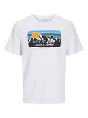 Koszulki męskie - Jack & Jones Koszulka w kolorze białym - miniaturka - grafika 1