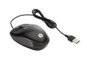 Myszki - Mysz przewodowa HP USB Travel Mouse czarna - miniaturka - grafika 1