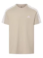 Koszulki męskie - adidas Sportswear - T-shirt męski, beżowy|szary - miniaturka - grafika 1