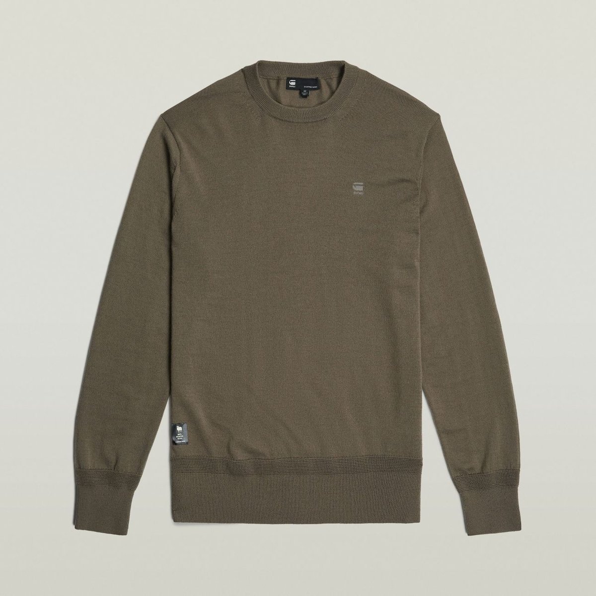 maglie uomo g-star d25174-d847 premium core knit 273 turf
