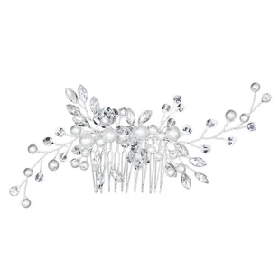 OZDOBA DO WŁOSÓW damska perły ŚLUBNA grzebyk KRYSZTAŁKI ślub - Ozdoby do włosów - miniaturka - grafika 1