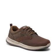 Półbuty męskie - Półbuty Skechers Antigo 65693/CDB Brązowy - miniaturka - grafika 1