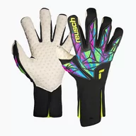 Piłka nożna - Rękawice bramkarskie Reusch Attrakt SpeedBump Strapless black/safety yellow - miniaturka - grafika 1