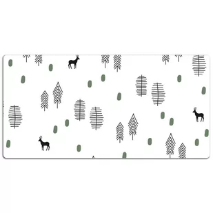 Ochronna mata na biurko Jelenie w lesie 120x60 cm, Dywanomat - Podkładki na biurko - miniaturka - grafika 1