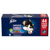 Mokra karma dla kotów - Purina Felix karma dla kotów wołowina/kurczak/łosoś/tuńczyk w galarecie 44x85 g - miniaturka - grafika 1