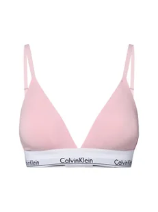 Calvin Klein Damski biustonosz Kobiety Dżersej różowy jednolity, L - Biustonosze - miniaturka - grafika 1