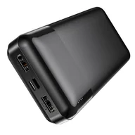 Powerbanki - Hoco Power bank 20 000mah Z Lcd 2a 2xusb + Usb-C J72a Czarny - miniaturka - grafika 1