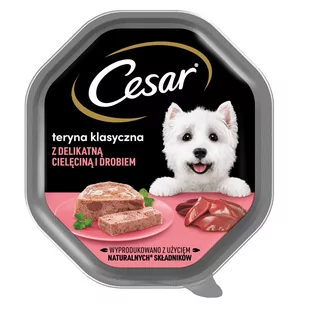 Cesar mokra karma dla psa z cielęciną i drobiem 24 tacki x 150g - Mokra karma dla psów - miniaturka - grafika 1