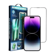 Szkła hartowane na telefon - Tempered 5d Full Glue Glass do iPhone 12 Pro Max czarny + aplikator - miniaturka - grafika 1