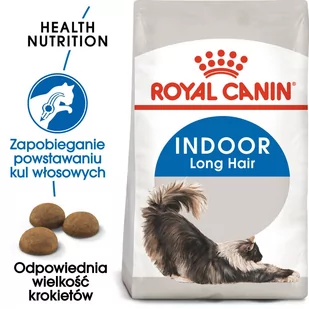 ROYAL CANIN  Indoor Long Hair 4kg karma sucha dla kotów dorosłych, długowłose, przebywających wyłącznie w domu + niespodzianka dla kota GRATIS! - Sucha karma dla kotów - miniaturka - grafika 2