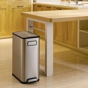Vepa Bins EKO Kosz na śmieci z pedałem Ecofly, 45 L, matowy srebrny - Pozostałe akcesoria do uprawy roślin - miniaturka - grafika 1