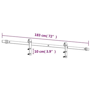 Drzwi przesuwne z osprzętem, 70x210 cm, lite drewno sosnowe 8721012080348 - Drzwi wewnętrzne - miniaturka - grafika 13