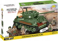 Klocki - Klocki COBI 3118 Amerykański Czołg SHERMAN M4A2E8(76) 5 FIGUREK W ZESTAWIE! - miniaturka - grafika 1