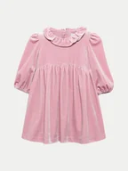 Sukienki i spódniczki dla dziewczynek - Abel & Lula Sukienka elegancka 5523 Różowy Regular Fit - miniaturka - grafika 1