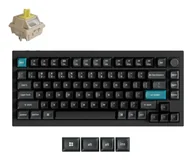 Klawiatury - Keychron Q1 Ultra 8K klawiatura Gaming USB + RF Wireless + Bluetooth Czarny - miniaturka - grafika 1