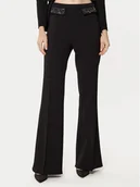 Spodnie damskie - Rinascimento Spodnie materiałowe CFC0121872003 Czarny Regular Fit - miniaturka - grafika 1