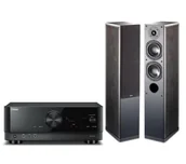 Zestawy stereo - Yamaha MusicCast RX-V4A, Indiana Line Nota 550 X (czarny dąb) - miniaturka - grafika 1