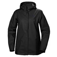 Kurtki i kamizelki sportowe damskie - Helly Hansen Moss, kurtka przeciwdeszczowa, damska, czarna - miniaturka - grafika 1