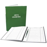 Segregatory - Teczka akt osobowych okładka twarda, binda wew. niezadrukowana, zielona 1824-339-140 WARTA - miniaturka - grafika 1