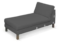 Pokrowce na meble - Dekoria pl pl Pokrowiec na szezlong Karlstad dostawka krótki grafit 80 x 160 x 80 cm Edinburgh 733-115-77 - miniaturka - grafika 1