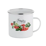 Kubki - Kubek emaliowany prosty KALINA 12 cm 1,25 l - miniaturka - grafika 1