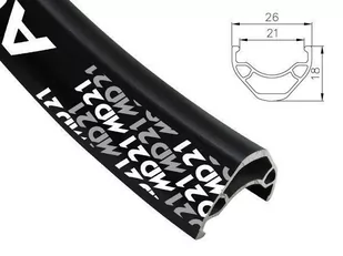 Obręcz mtb ALEXRIMS MD21 26"x36otw. Tubeless Ready H.tarczowy kapslowana czarna - Koła rowerowe - miniaturka - grafika 1