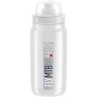 Shakery i bidony sportowe - Elite Bidon Elite FLY MTB przezroczysty, szara grafika, 550ml - miniaturka - grafika 1