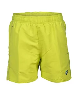 Arena Boys' Beach Boxer Solid R Swim Trunks Unisex-dla dzieci i młodzieży, Soft Green-neon Niebieski, 8-9 anni - Kąpielówki dla chłopców - miniaturka - grafika 1