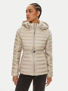 Calvin Klein Kurtka przejściowa K20K207108 Beżowy Slim Fit - Kurtki damskie - miniaturka - grafika 1
