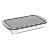 Pudła i pojemniki do przechowywania - Secret de Gourmet Higieniczny szklany pojemnik do przechowywania żywności o wymiarach 29 x 18 cm ze szczelną pokrywką RECT GLASS MOULD B07GGJ9ZJJ - miniaturka - grafika 1