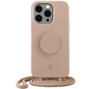Etui JUST ELEGANCE PopGrip do Apple iPhone 14 Pro Max Beżowy - Etui i futerały do telefonów - miniaturka - grafika 1
