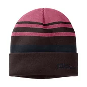 Czapki dla dzieci - Dziecięca czapka Jack Wolfskin STRIPY KNIT BEANIE K pink lemonade - S - miniaturka - grafika 1
