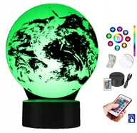 Lampy pozostałe - Lampka na biurko Globus 16 kolorów LED PLEXIDO - miniaturka - grafika 1