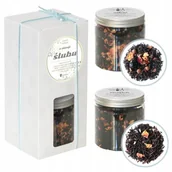 Zestawy upominkowe - Gotowy zestaw prezentowy „Miłość i Szczęście“ herbaty smakowe PREMIUM x2 prezent upominek podarunek na ślub wesele dla nowożeńców pary młodej - miniaturka - grafika 1