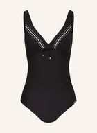 Moda i Uroda OUTLET - Charmline Strój Kąpielowy Modelujący Ribbon Play schwarz - miniaturka - grafika 1