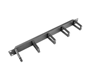 Lanberg Organizer kabli 19" 1U z 5 metalowymi uchwytami - typ B czarny SPL1OKEO0060 [5039931] - Akcesoria do szaf serwerowych - miniaturka - grafika 3